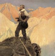 NC Wyeth The Prospector oil on canvas